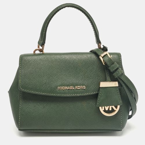 Michael Kors Dark Green Leather Extra Small Ava Top Handle Bag - Michael Kors - Modalova