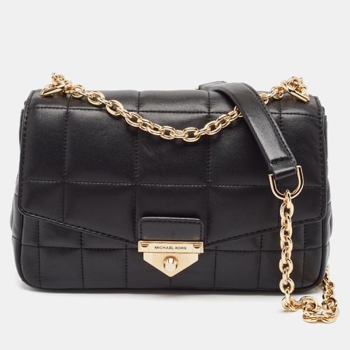 Michael Kors Black Quilted Leather Large Soho Chain Shoulder Bag - Michael Kors - Modalova