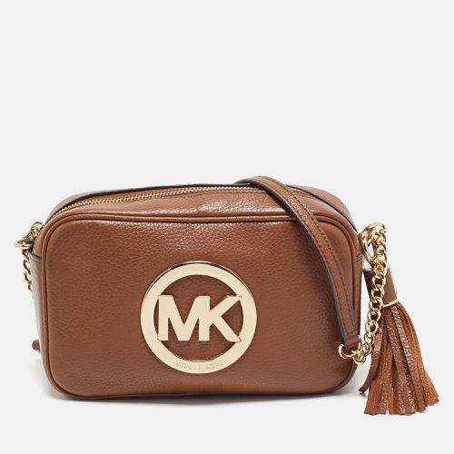 Leather Logo Camera Crossbody Bag - Michael Kors - Modalova