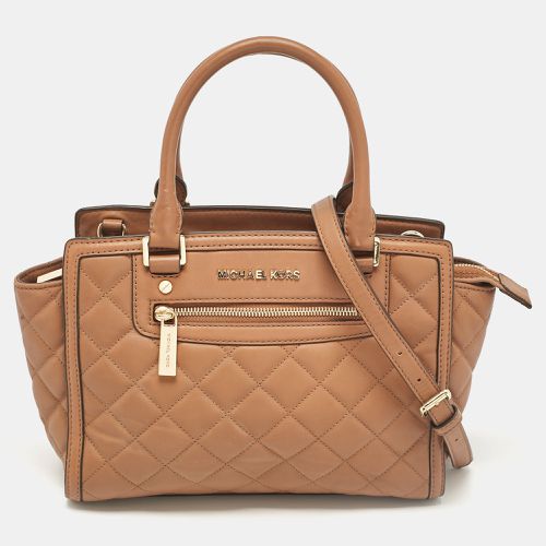 MICHAEL Michael Kors Brown Quilted Leather Selma Satchel - Michael Kors - Modalova