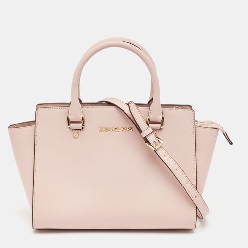 Michael Kors Light Pink Leather Medium Selma Tote - Michael Kors - Modalova