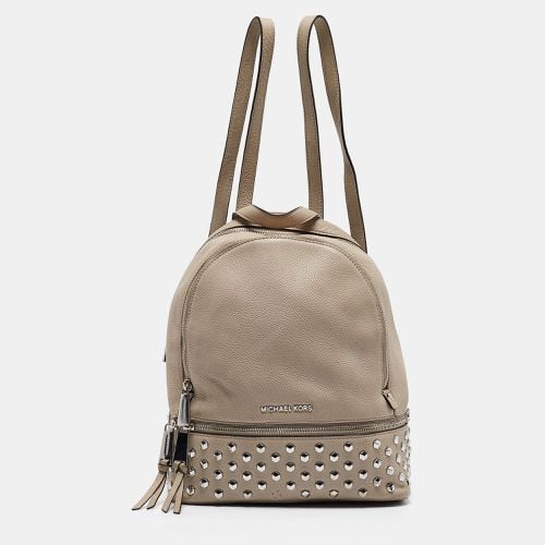 Michael Kors Beige Leather Rhea Studded Backpack - Michael Kors - Modalova