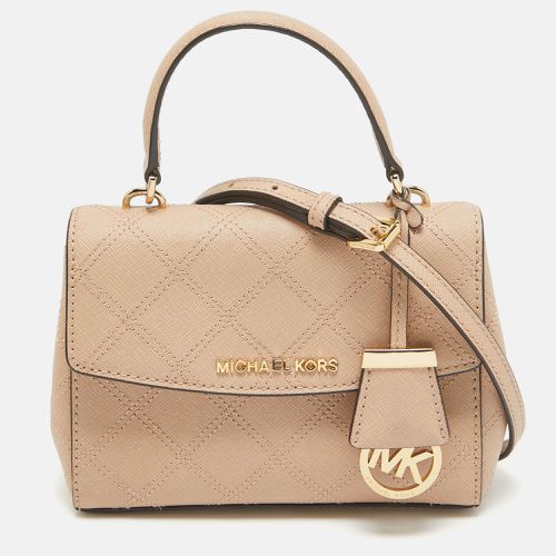 Michael Kors Beige Quilted Leather Extra Small Ava Top Handle Bag - Michael Kors - Modalova