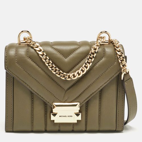 Olive Quilted Leather Small Whitney Shoulder Bag - Michael Kors - Modalova