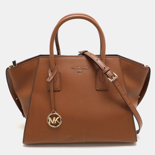 Michael Kors Brown Leather Small Avril Satchel - Michael Kors - Modalova