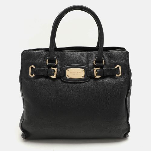 MICHAEL Michael Kors Black Leather Large Hamilton North South Tote - Michael Kors - Modalova