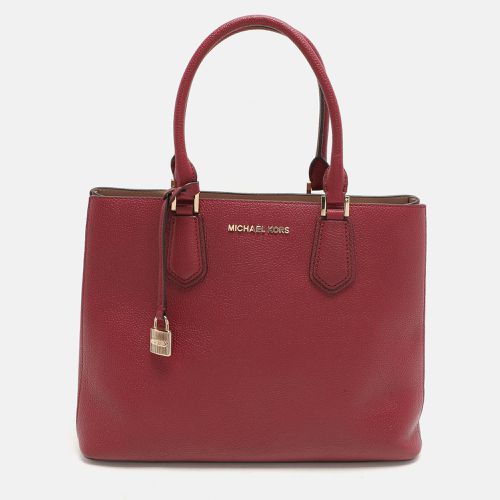 Michael Kors Burgundy Leather large Adele Tote - Michael Kors - Modalova