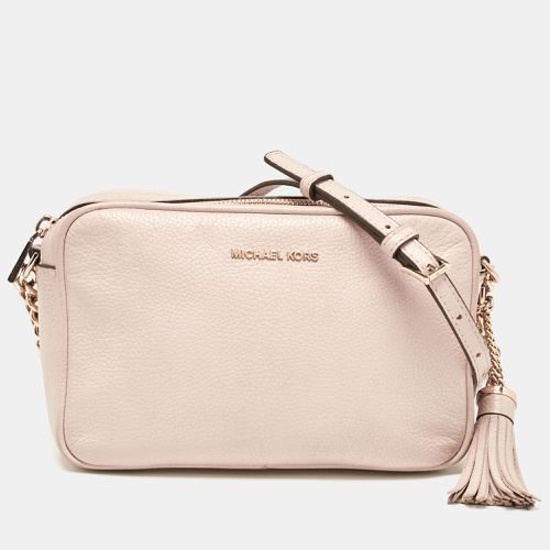 Michael Kors Dusty Pink Leather Tassel Camera Crossbody Bag - Michael Kors - Modalova