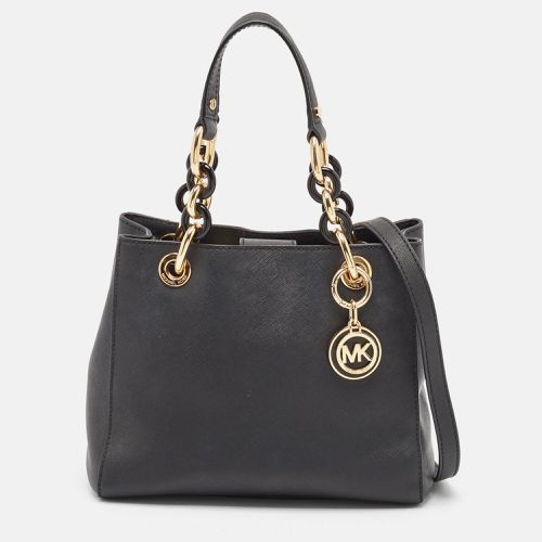 Michael Kors Black Leather Small Cynthia Tote - Michael Kors - Modalova