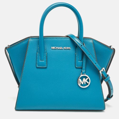 Michael Kors Blue Leather Small Avril Satchel - Michael Kors - Modalova