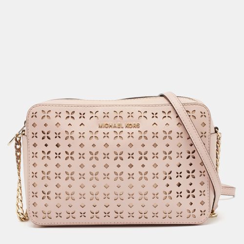 Michael Kors Light Pink Leather Lasercut East West Crossbody Bag - Michael Kors - Modalova