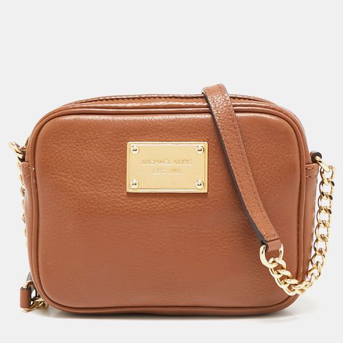 Michael Kors Brown Leather Mini Camera Crossbody Bag - Michael Kors - Modalova