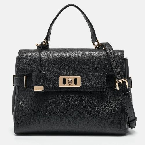 Michael Kors Black Leather Karso Flap Top Handle Bag - Michael Kors - Modalova