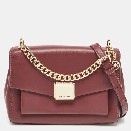 Michael Kors Burgundy Leather Small Lita Shoulder Bag - Michael Kors - Modalova