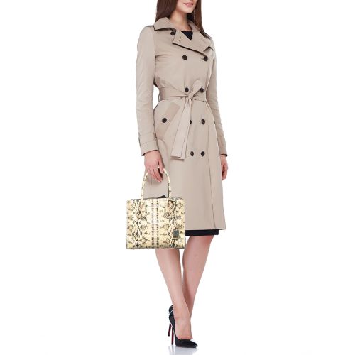 Python Embossed Leather Small Mercer Tote - Michael Kors - Modalova