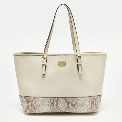 Jet Set Off /Grey Python Embossed and Leather Tote - Michael Kors - Modalova