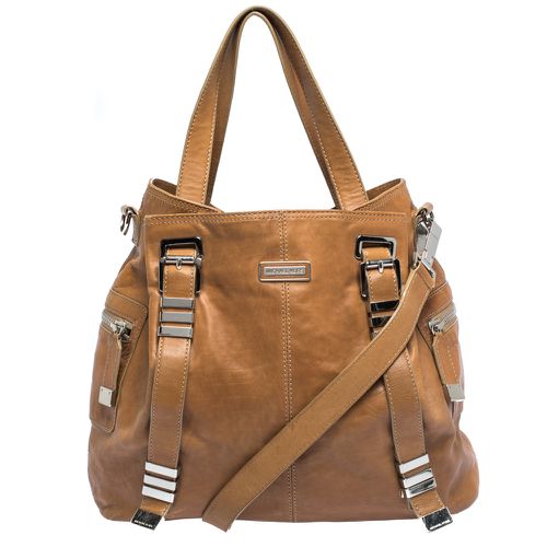 Michael Kors Tan Leather Buckle Strap Convertible Tote - Michael Kors - Modalova