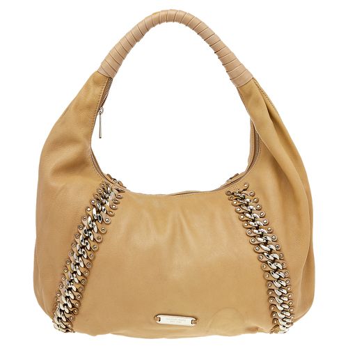 Michael Kors Beige Leather ID Chain Hobo - Michael Kors - Modalova