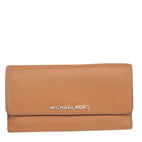 Michael Kors Tan Leather Continental Wallet - Michael Kors - Modalova