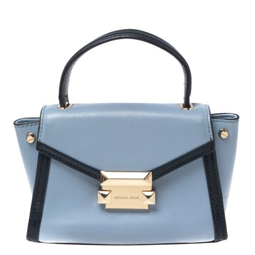 Michael Kors Two Tone Blue Leather Mini Whitney Top Handle Bag - Michael Kors - Modalova