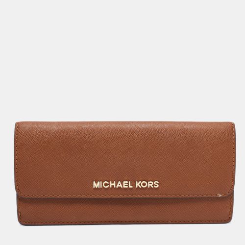 Michael Kors Brown Leather Continental Wallet - Michael Kors - Modalova