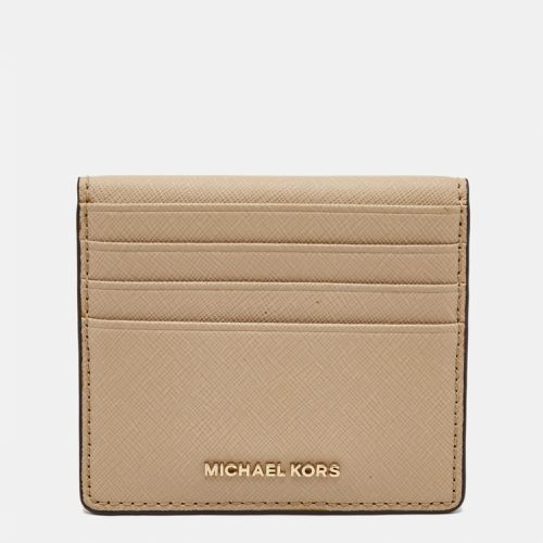 Michael Kors Beige Leather Bifold Card Holder - Michael Kors - Modalova