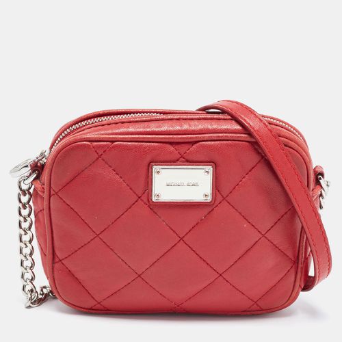 Michael Kors Red Quilted Leather Camera Shoulder Bag - Michael Kors - Modalova