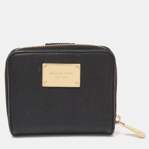 Michael Kors Black Leather Zip Around Wallet - Michael Kors - Modalova