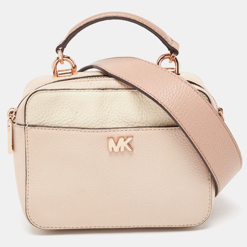 Michael Kors Cream/Pink Leather Mini Mott Crossbody Bag - Michael Kors - Modalova