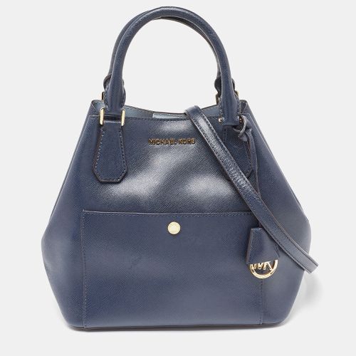 Michael Kors Blue Leather Greenwich Tote - Michael Kors - Modalova