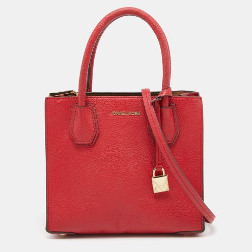 Michael Kors Red Leather Mini Mercer Tote - Michael Kors - Modalova