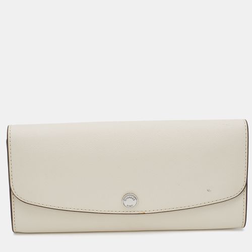 Michael Kors Off White Leather Flap Continental Wallet - Michael Kors - Modalova