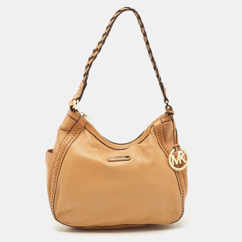 Michael Kors Brown Leather Braided Handle Hobo - Michael Kors - Modalova