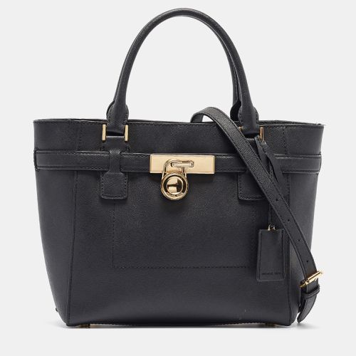 Michael Kors Black Leather Hamilton Traveler Tote - Michael Kors - Modalova