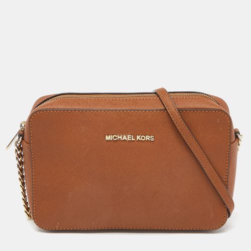 Michael Kors Brown Leather Large East West Jet Set Crossbody Bag - Michael Kors - Modalova