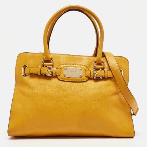 Mustard Leather East/West Hamilton Tote - Michael Kors - Modalova