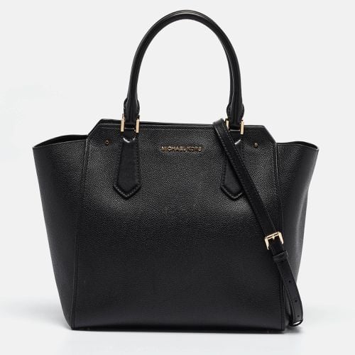 Michael Kors Black Leather Hayes Tote - Michael Kors - Modalova