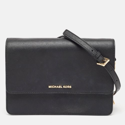 Michael Kors Black Saffiano Leather Large Daniela Crossbody Bag - Michael Kors - Modalova