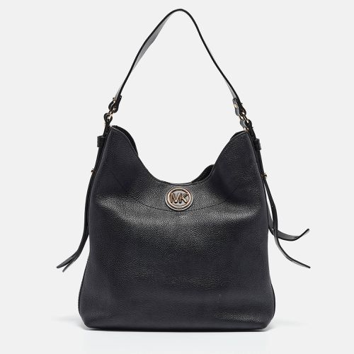 Michael Kors Black Pebbled Leather Large Bowery Shoulder Bag - Michael Kors - Modalova