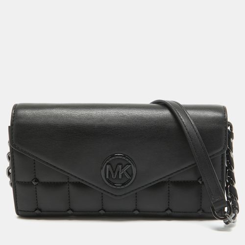 Michael Kors Black Quilted Leather Carmen Wallet On Chain - Michael Kors - Modalova