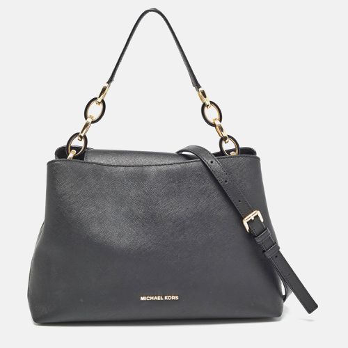 Michael Kors Black Saffiano Leather Portia Top Handle Bag - Michael Kors - Modalova