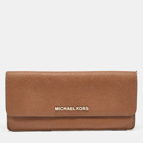 Michael Kors Brown Leather Continental Wallet - Michael Kors - Modalova