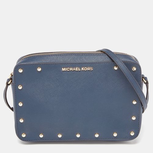 Michael Kors Blue Leather Sandrine Stud Crossbody Bag - Michael Kors - Modalova