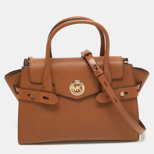 Michael Kors Brown Leather Medium Carmen Tote - Michael Kors - Modalova