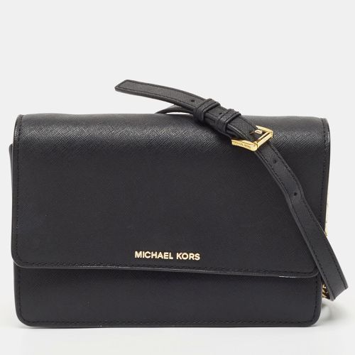 Michael Kors Black Leather Daniela Crossbody Bag - Michael Kors - Modalova