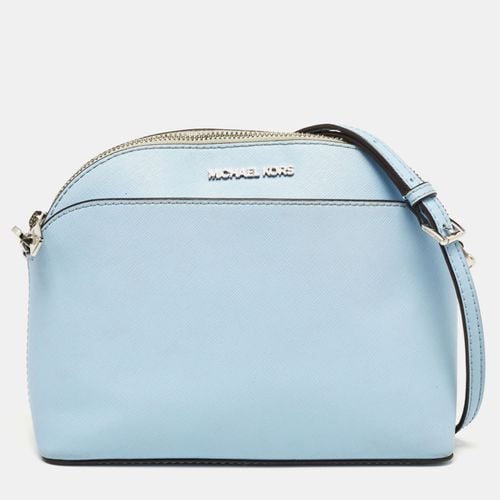 Michael Kors Light Blue Saffiano Leather Emmy Dome Crossbody Bag - Michael Kors - Modalova