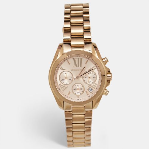 Michael Kors Rose Gold Plated Steel Bradshaw Chronograph MK5799 Women's Wristwatch 37 mm - Michael Kors - Modalova