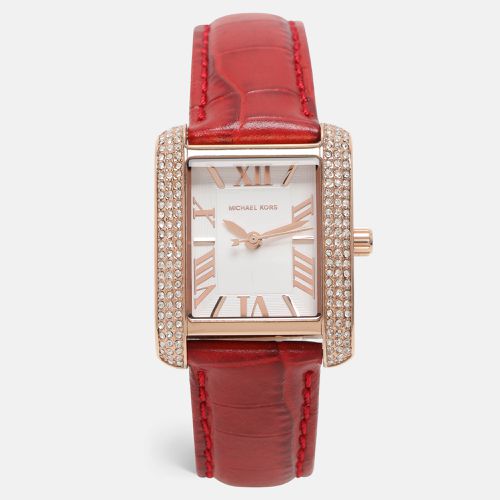 Michael Kors Red Croc Embossed Emery MK4689 Women's Wristwatch 27 mm - Michael Kors - Modalova