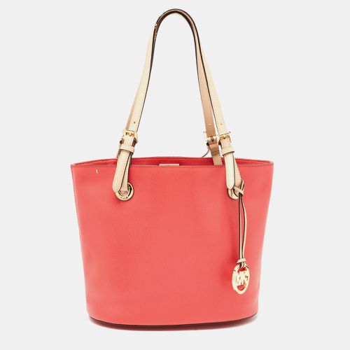 MICHAEL Michael Kors Watermelon Leather Medium Jet Set Tote - MICHAEL Michael Kors - Modalova