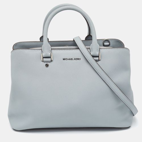 MICHAEL Michael Kors Light Blue Leather Savannah Tote - MICHAEL Michael Kors - Modalova